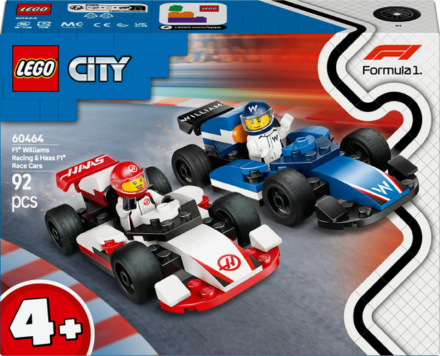 LEGO 60464 City F1 Williams Racing and Haas F1 Racing Cars LEGO