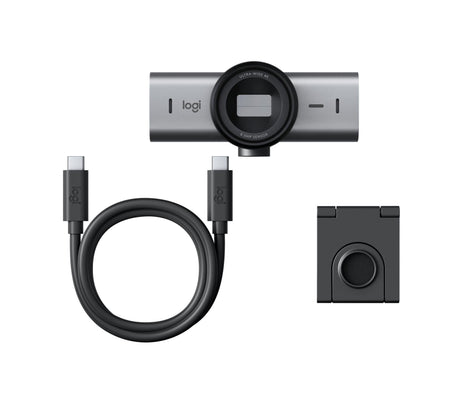 Logitech - MX Brio Ultra HD 4K Collaboration and Streaming Webcam - Graphite