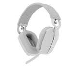 Logitech - Zone Vibe 100 Lightweight Wireless Over Ear Headphones - Noise Canceling Microphone - OFF WHITE Logitech