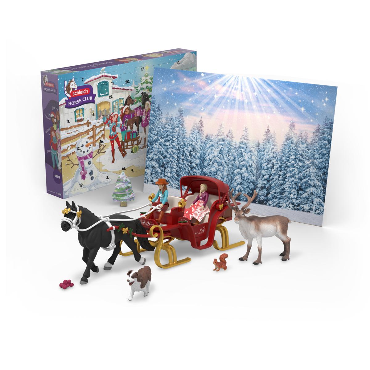 Schleich Horse Club julekalender – Christmas Sleigh Ride – produktbillede 2