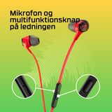 HyperX Cloud Earbuds II Kabling Øreproptelefoner Sort Rød Hewlett-Packard