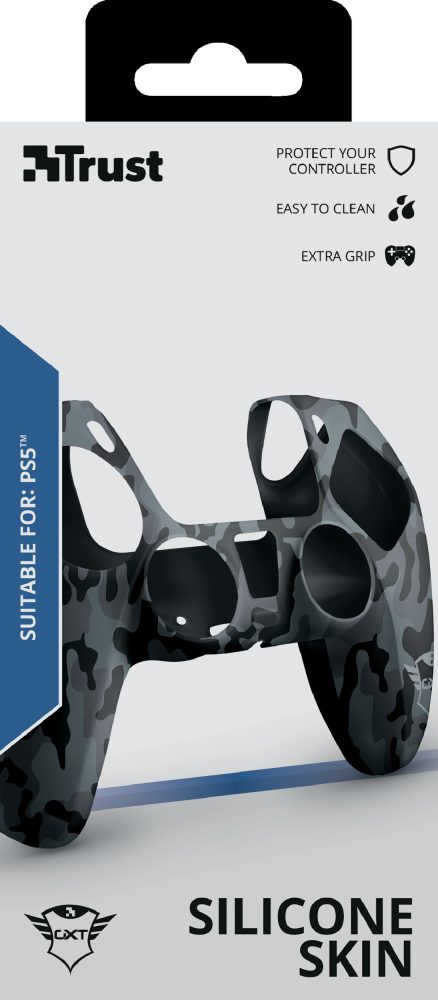 Trust GXT 748 – silikonecover til DualSense i camouflage – emballage, forside