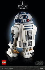 LEGO 75308 Star Wars R2-D2 Buildable Lightsaber Figure Construction Toy (Adult Set) Lego