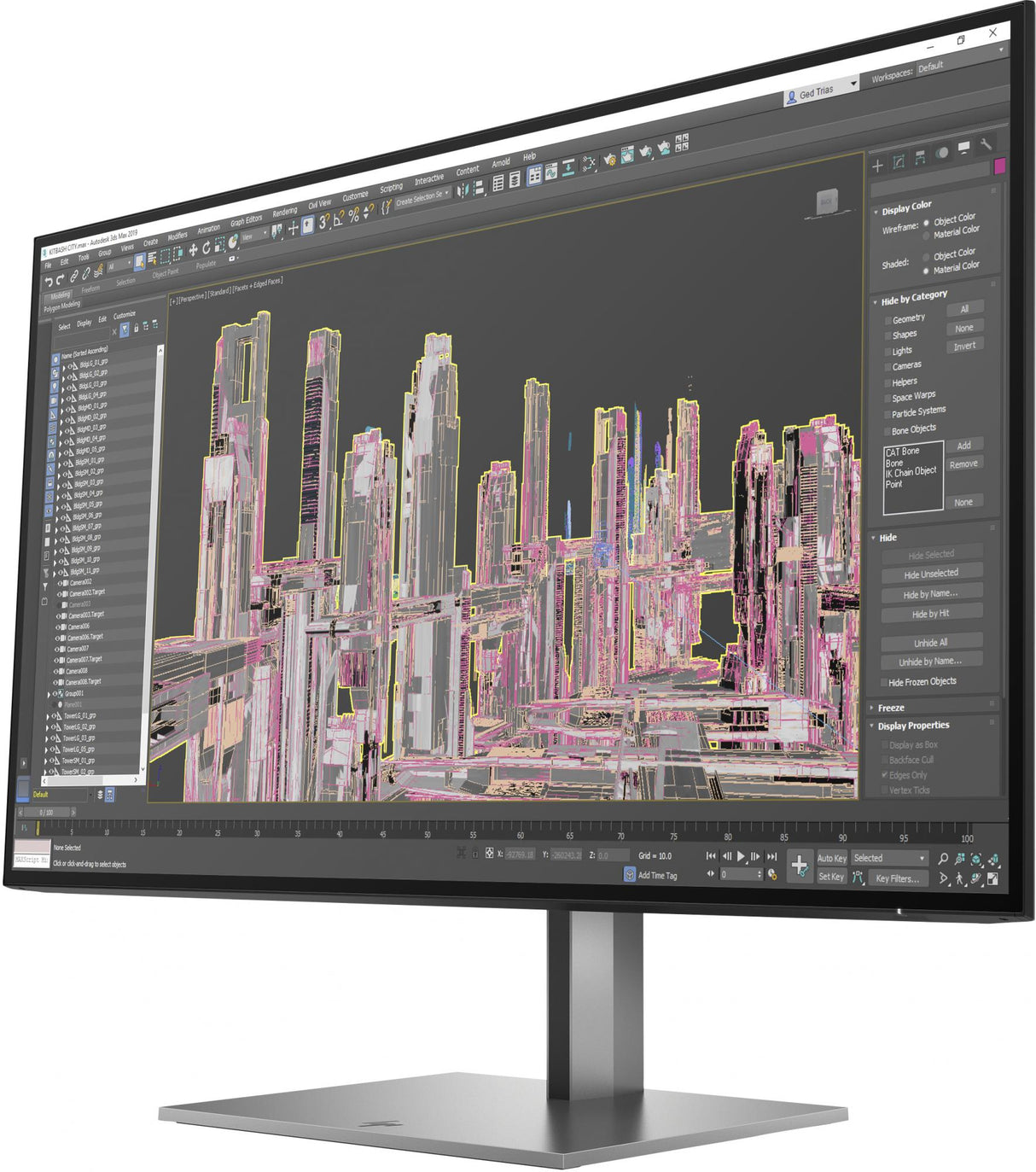 HP Z27u G3 27 2560 x 1440 (2K) HDMI DisplayPort USB-C 60Hz  Dockingskærm Hewlett-Packard