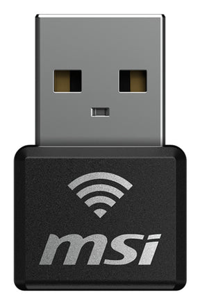 MSI AX1800 Nano – Wi-Fi 6 USB-adapter – kompakt USB-adapter set forfra