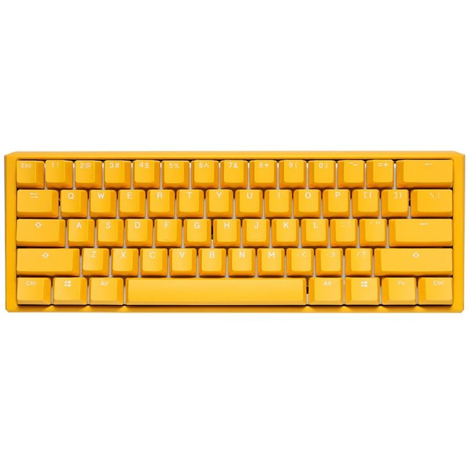 Ducky One 3 - Gul Ducky - Mini 60% - Körsbärsröd