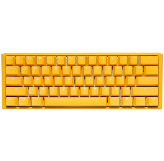 Ducky One 3 - Gul Ducky - Mini 60% - Körsbärsröd