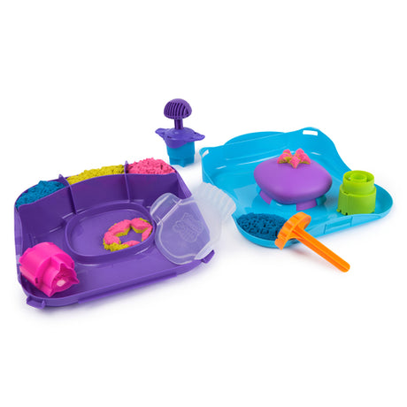 Kinetic Sand SquishMotion – Kreativt sandsæt 6069401 – redskaber i kufferten