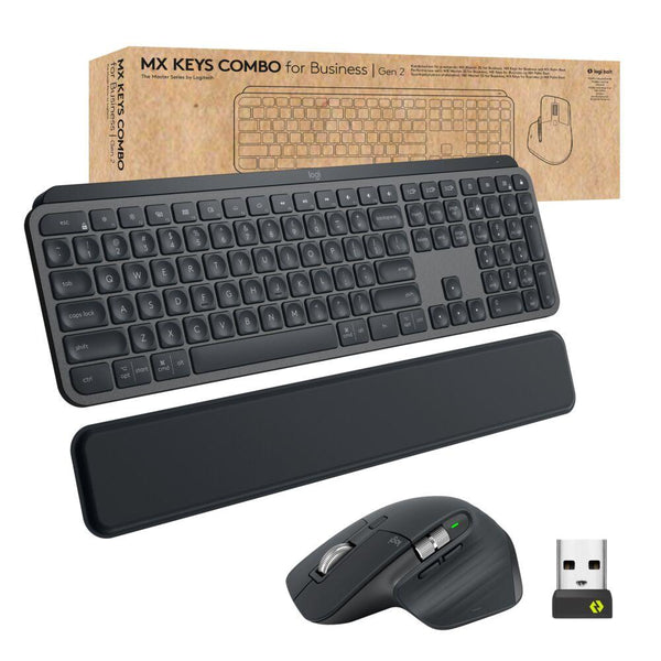 Logitech MX Keys Combo för företag – trådlöst tangentbord och mus