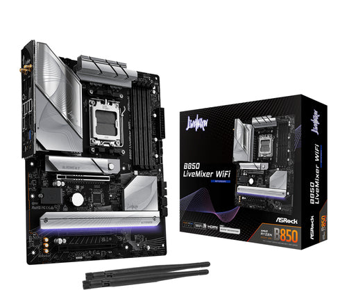 ASRock B850 LiveMixer WiFi bundkort - produktbillede 1