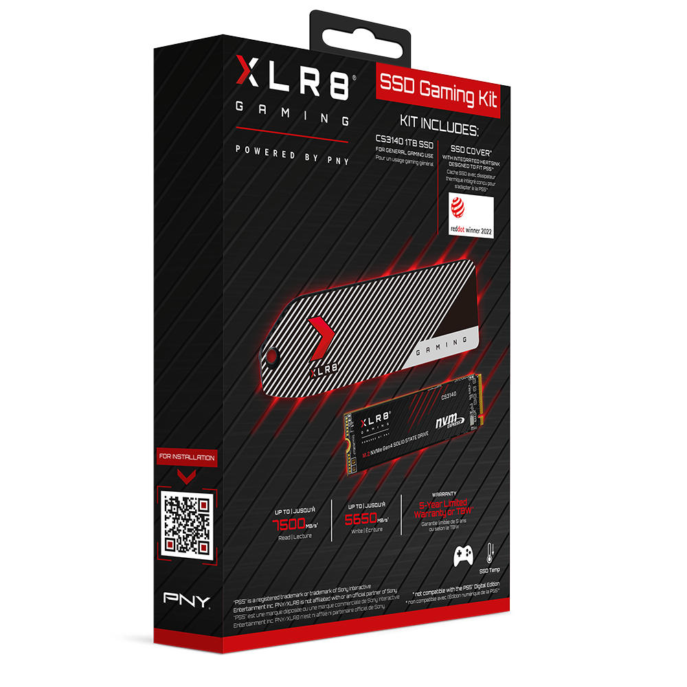 PNY XLR8 SSD Gaming Kit for PS5 1TB