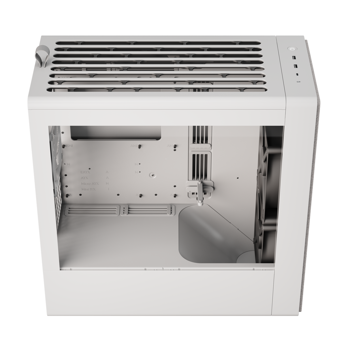 HAVN BF 360 – White Mid Tower kabinet med høj airflow og minimalistisk design HAVN