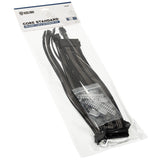 Kolink Core Standard Braided Cable Extension Kit - Jet Black/Gunmetal Grey  - 2x 6+2pin, 1x 4+4pin, 1x 20-4pin