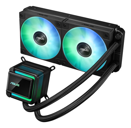 ASUS LC 240 ARGB – set skråt forfra (vinkel 3)