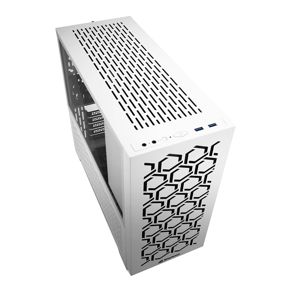 Sharkoon MS-Y1000, gaming tower case (white, tempered glass side panel) Sharkoon