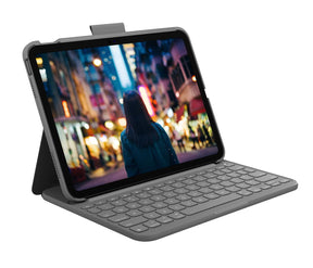 Logitech - Slim Folio 10th gen - Nordic - Oxford Grey Logitech