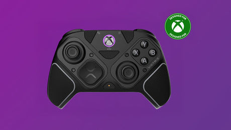 Turtle Beach Victrix Pro BFG Reloaded – Xbox/PC, sort – Front på lilla baggrund