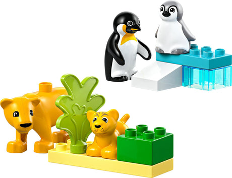 LEGO 10442 DUPLO Town wild animal families: penguins and lions