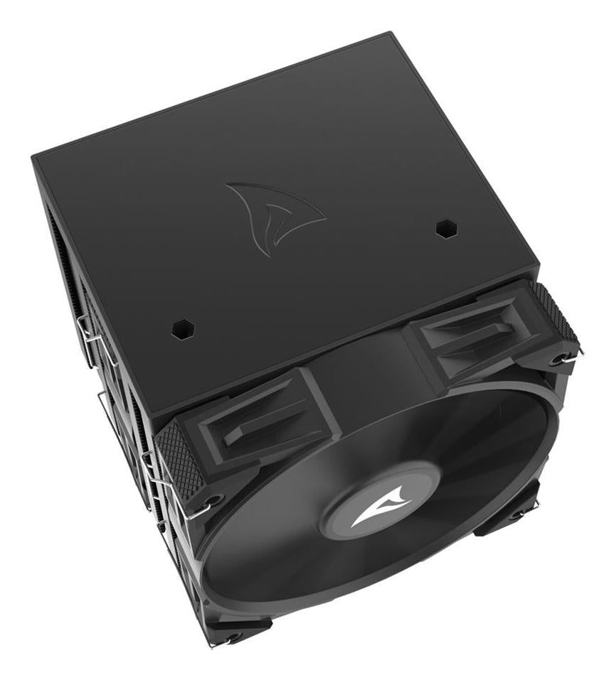 Sharkoon A60 Black 260W TDP 6-Heatpipe Dual Tower Dual 120mm PWM FDB CPU Air Cooler Sharkoon