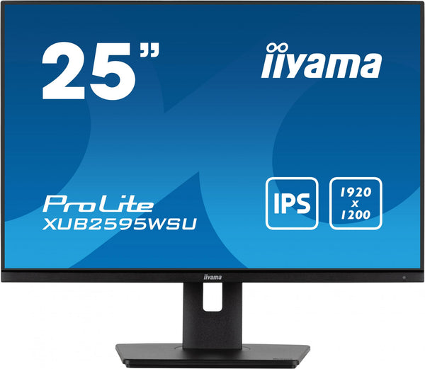 iiyama ProLite XUB2595WSU-B5 25" 1920 x 1200 (WUXGA) VGA (HD-15) HDMI DisplayPort Pivot-skärm