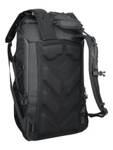ASUS ROG Archer ErgoAir BP3800 – rygpanel og skulderstropper set skråt bagfra
