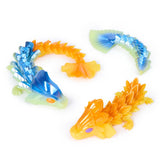 CrystaLynx Dragon – bevægelig drage 22 cm, assorteret