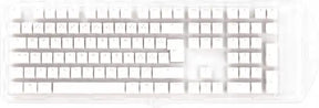 Ducky White - 115 Keycap set - Seamless Double-shot PBT - Nordic Layout Ducky