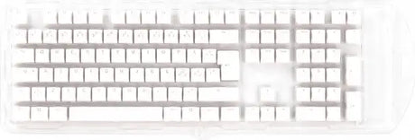 Ducky White - 115 Keycap set - Seamless Double-shot PBT - Nordic Layout Ducky