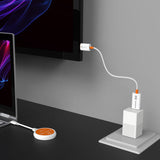 j5create ScreenCast – USB-C til trådløs HDMI – JVAW62 – tilslutning ved skærm; producentillustration