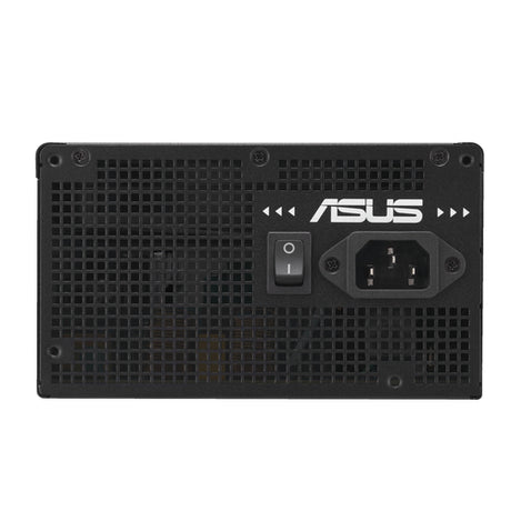 ASUS PRIME-650B-BLACK – bagside med strømstik og tænd/sluk-kontakt