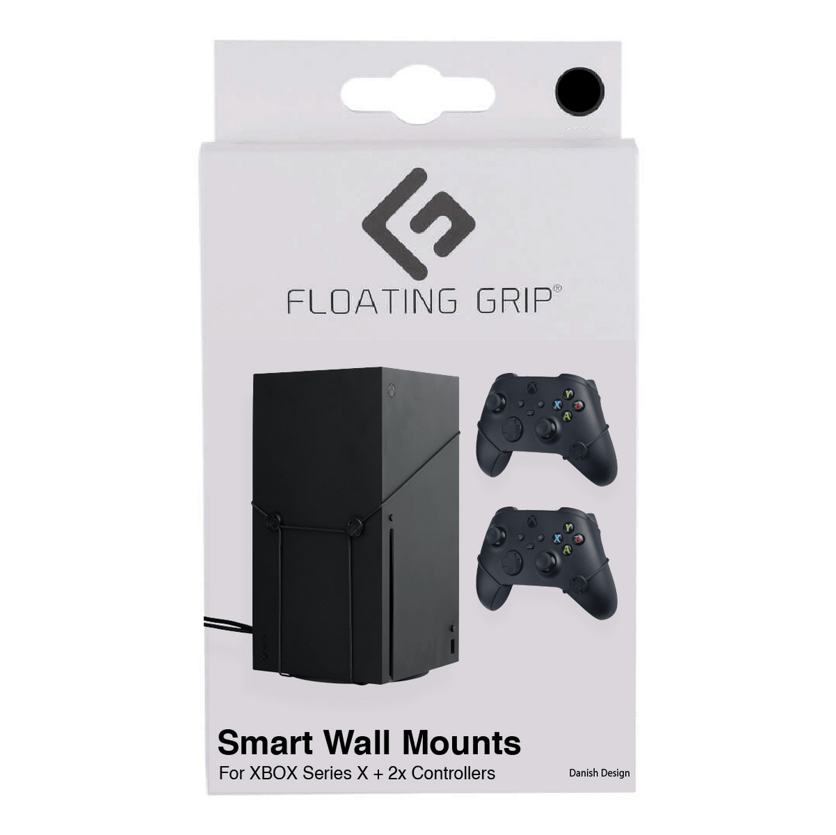 Floating Grip Standard Bundle – vægbeslag til Xbox Series X – sort – emballage