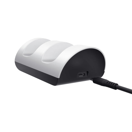 Trust GXT 254 Duo Charge Dock – opladningsdock til PS5 – set skråt fra siden