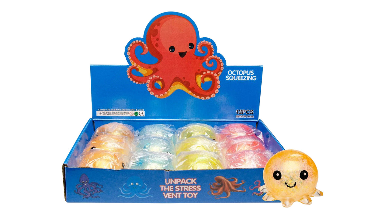 Squeeze Toy Octopus 8 cm – Assorteret Geekd