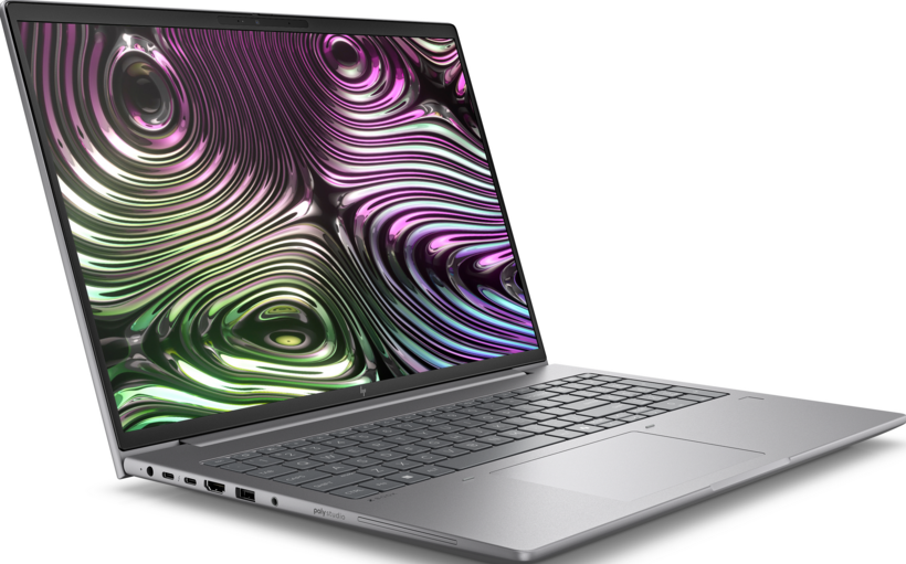 HP ZBook X G1i 16 tommer mobil workstation i sølv, produktfoto
