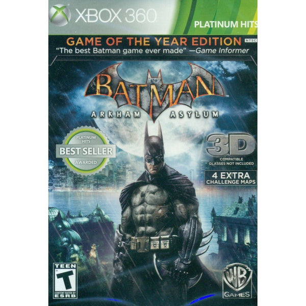 Batman: Arkham Asylum – Game of the Year, Platinum Hits – Xbox 360