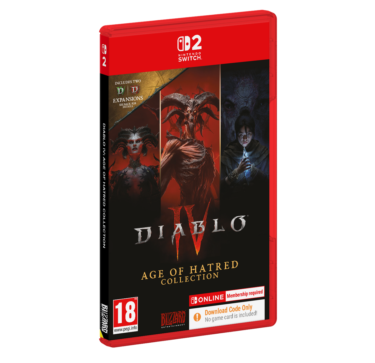 Diablo IV Age of Hatred collection (Code in a Box) – Nintendo Switch 2-emballage