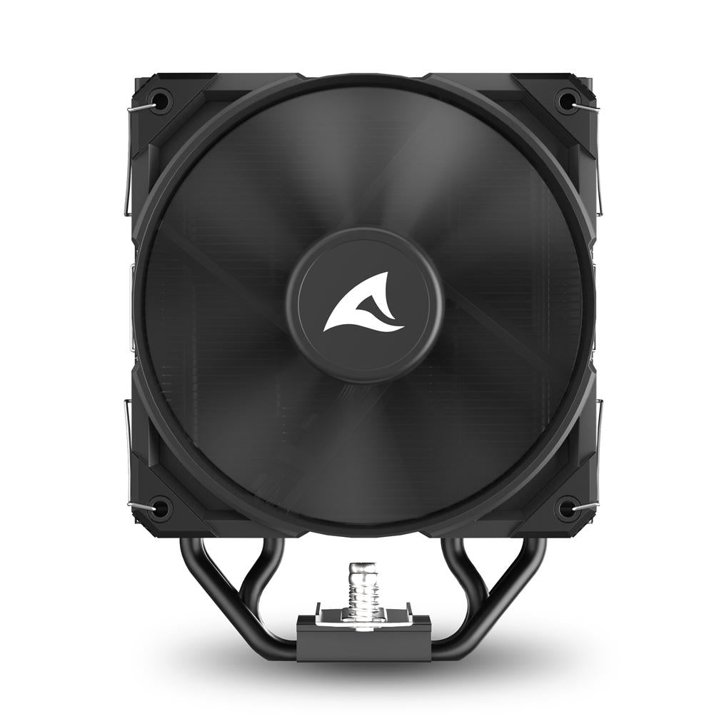 Sharkoon A40 Black 220W TDP 4-Heatpipe 120mm PWM FDB CPU Air Cooler Sharkoon