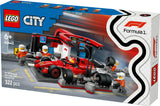 LEGO 60443 City F1 Pit Stop with Pit Crew and Ferrari Racer, Construction Toy LEGO