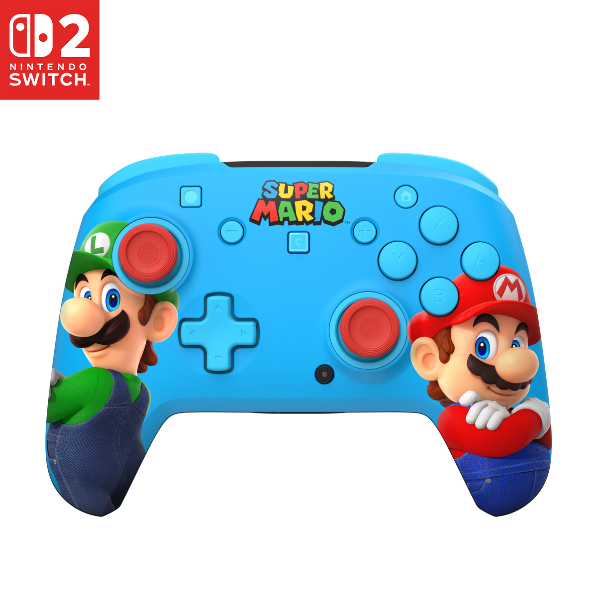Turtle Beach Rematch RGB Wireless – Mario & Luigi – Switch – controller med Switch 2-mærkning