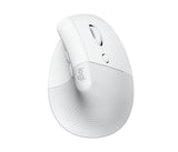 Logitech - Lift for Mac Vertical Ergonomic Mouse - OFF-WHITE Logitech