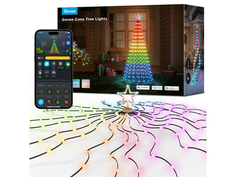 Govee Cone Tree Lights – kegleformet lystræ – produktbillede
