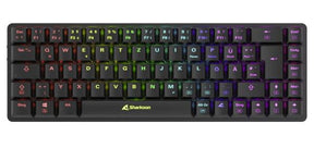 Sort Sharkoon PureWriter W65 tastatur med RGB-belysning