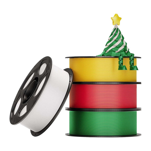 Anycubic Christmas PLA Silk filament – 4 farver, 4 × 1 kg