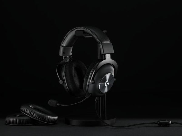 Logitech G PRO X Gaming Headset inkl. stativ - svart