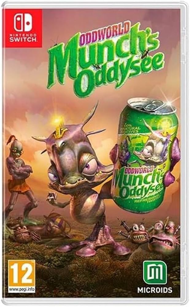 Oddworld Munch's Oddysee (Code in Box) – Nintendo Switch-emballage