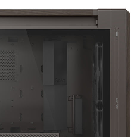 ASUS ProArt PA602 Wood Edition Retro Brown - Tempered Glass Panel – indvendig opbygning eller underside (vinkel 2)