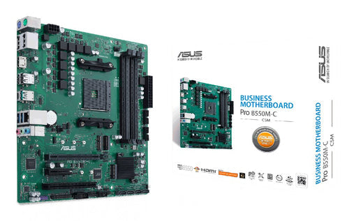 ASUS PRO B550M-C/CSM – micro ATX AM4 bundkort – bundkort og emballage