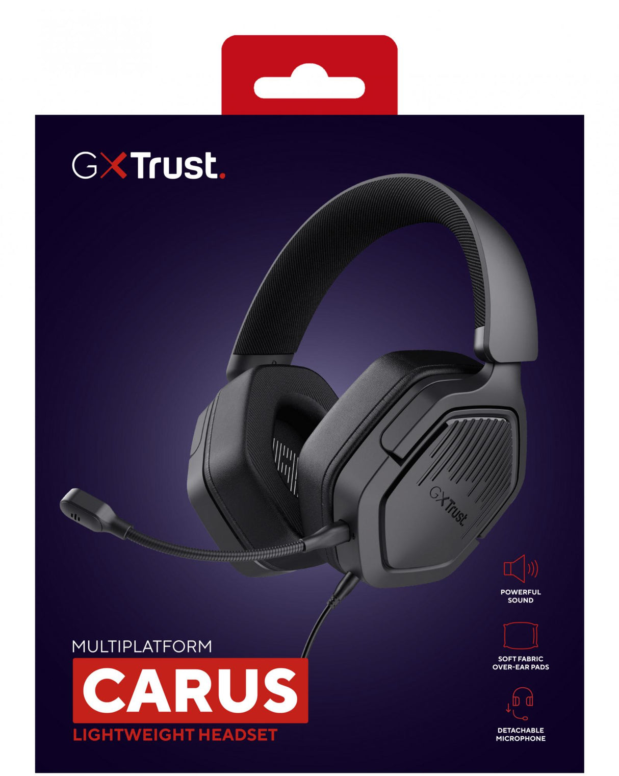 TRUST GXT492 CARUS HEADSET - SORT