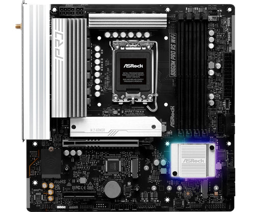 ASRock B860M Pro RS WiFi bundkort - LGA1851, DDR5