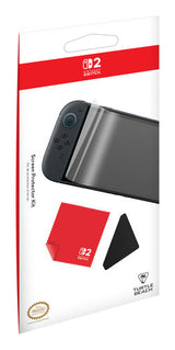 Turtle Beach Screen Protector Kit – Nintendo Switch 2 – 2 stk. – emballage til skærmbeskyttersæt